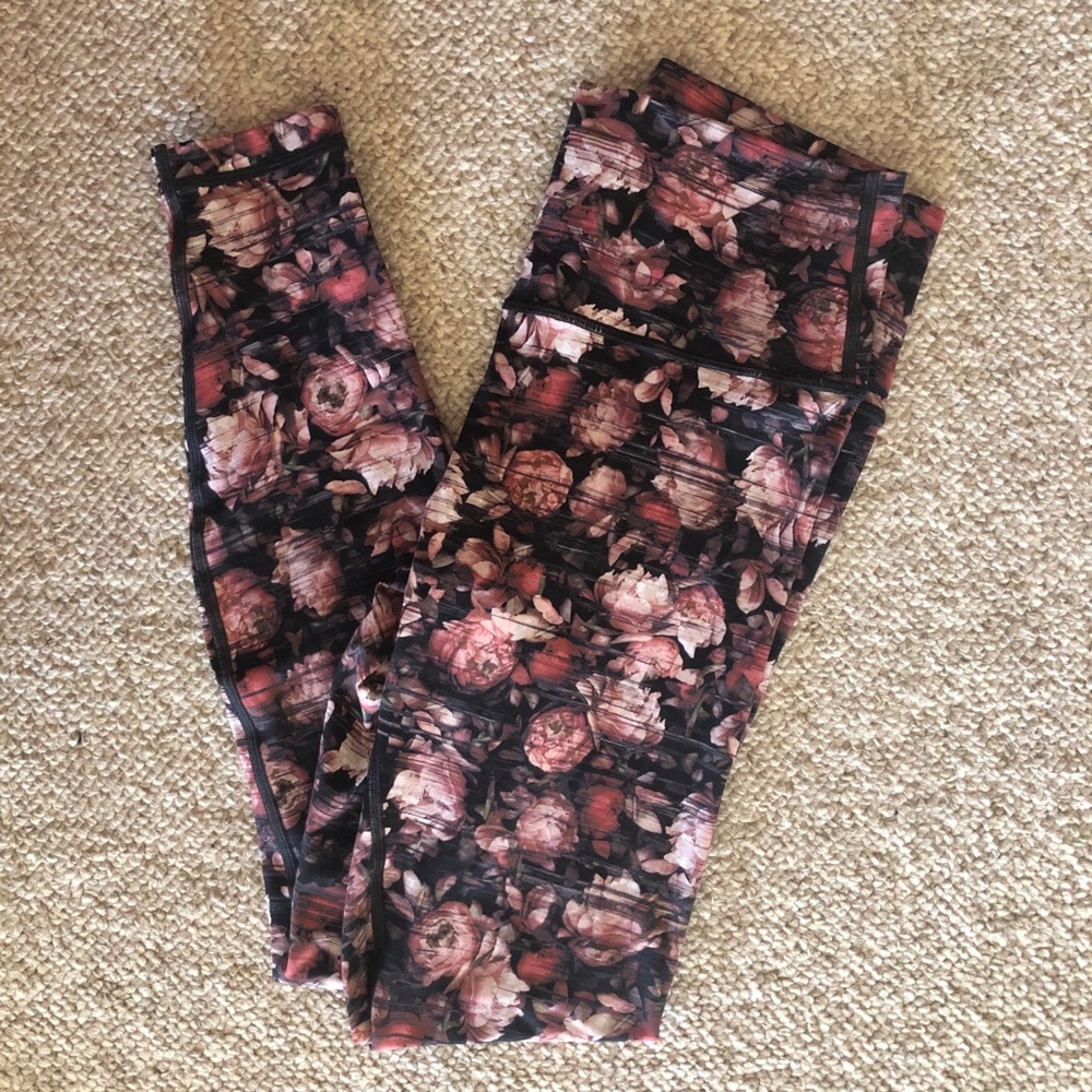 Lululemon Floral Wunder Under Leggings